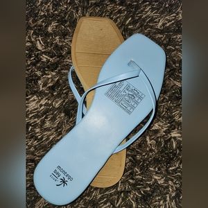 Size 9 Sky Blue Flip Flops